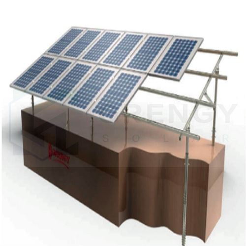 piling mounting system with double poles(001)