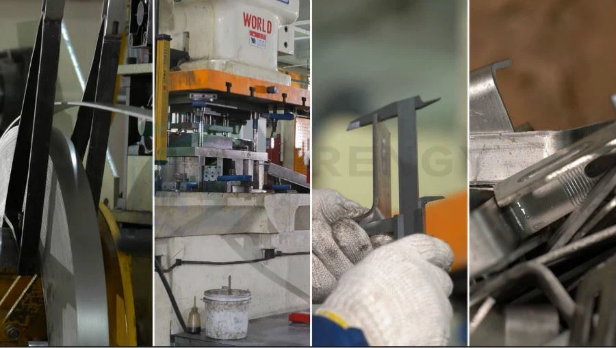 Production line of adjustable adjustable solar mounting system