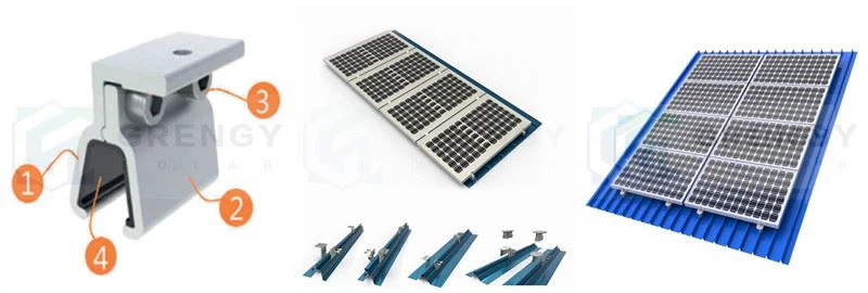 KOK solar clamps for tin roof