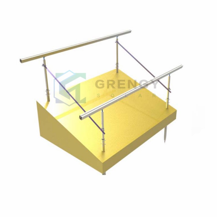 double column Solar ground mount system solution