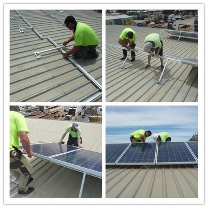 Photos for solar project installation