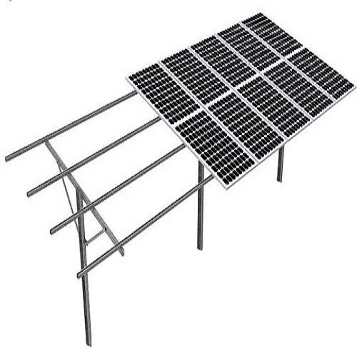 Ground Screw Structure With Single Pole Ramming Pile
