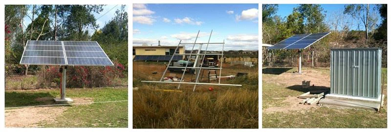 single pole solar mounting system