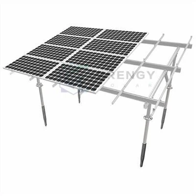 Double Column Solar Ground Mounting System