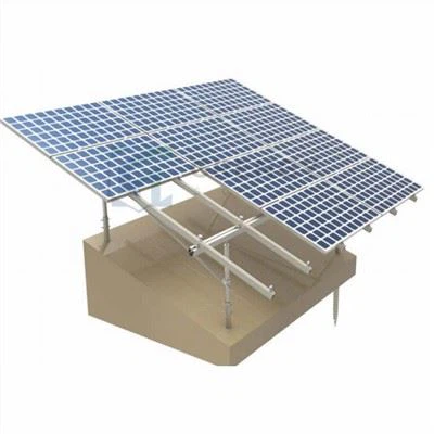 Double Pole Solar Ground Mounting System