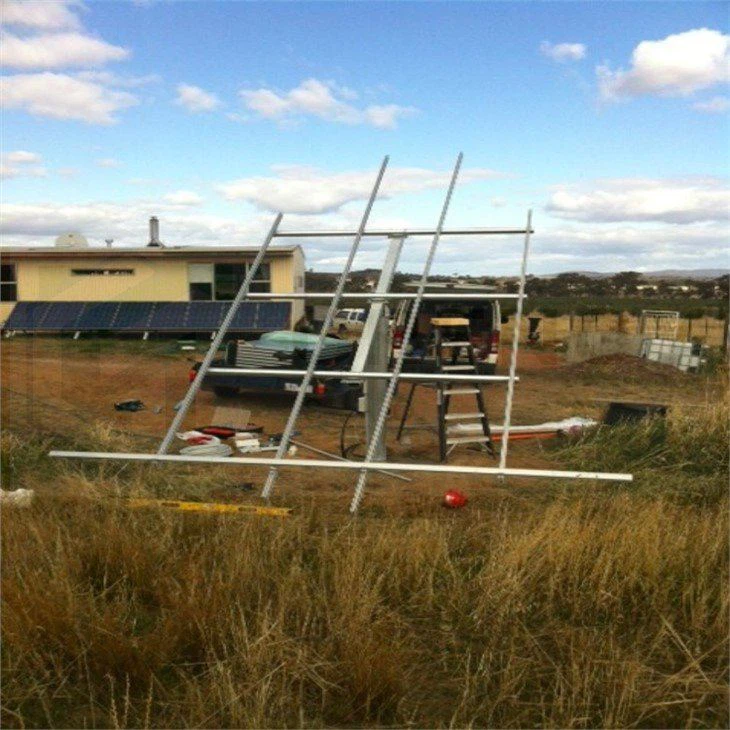 Customization single pole solar mounting structure