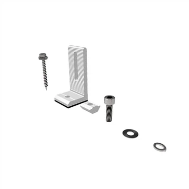 L Foot Bracket Solar Metal Roof Structure System