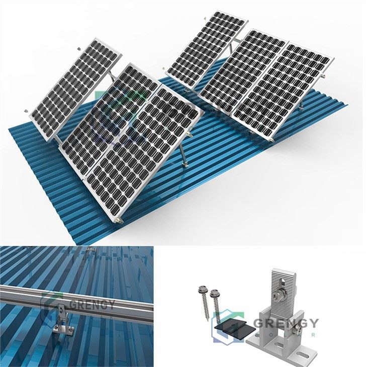 Adjustable Tilt Kits Metal Roof Solar Mount System