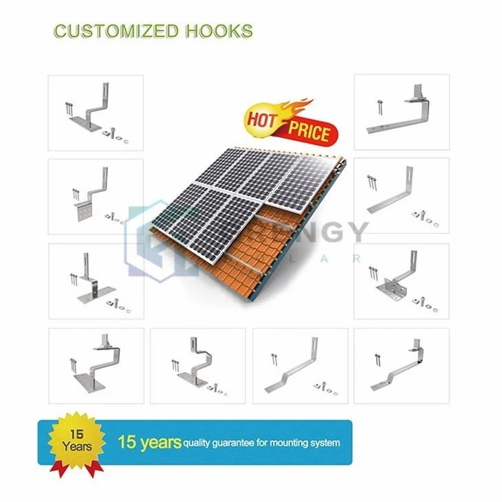 Adjustable Solar Roof Hook
