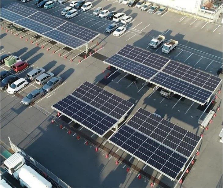 OEM Hot Dipped Galvanized Steel Solar Panel Carport Solar Mounting Rack Solar Pv Carport Mounting Brackets Structure