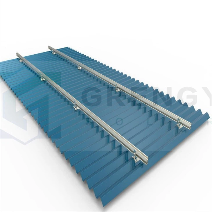 installation of trapezoidal metal roof sheet clamp