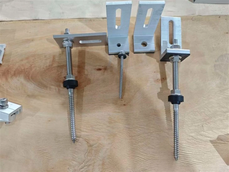 Adjustable Aluminum L-Feet Solar Racking Kit For Metal Trapezoidal Roofs suppliers