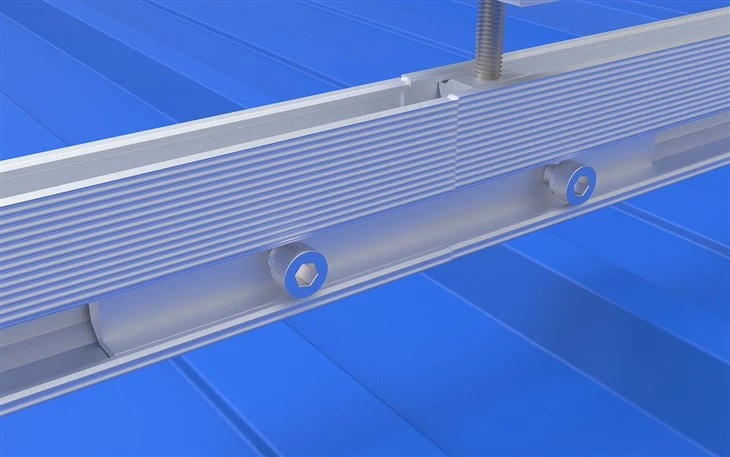 Adjustable L-Feet Solar Mounting Kit For Trapezoidal Metal Roofs high quality