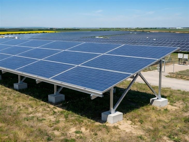 Aluminum Ground Mount Solar Structure factory