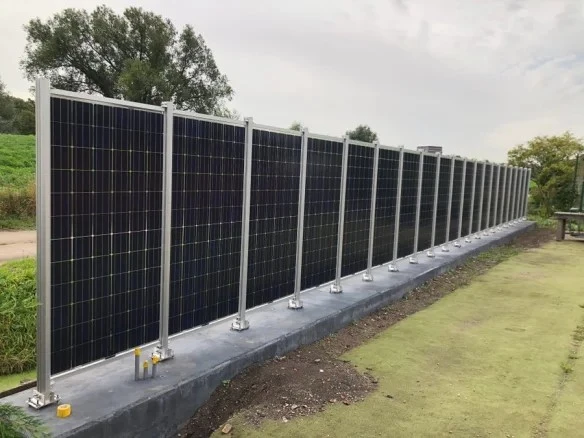 Concrete Base Vertical Solar Mounting factory