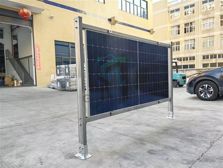 Concrete Base Vertical Solar Mounting factory