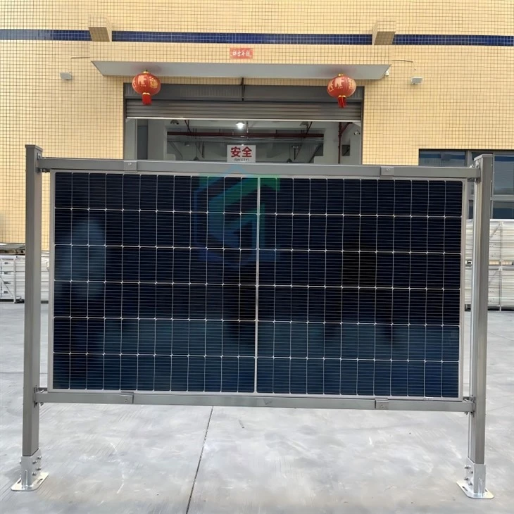 Concrete Base Vertical Solar Mounting