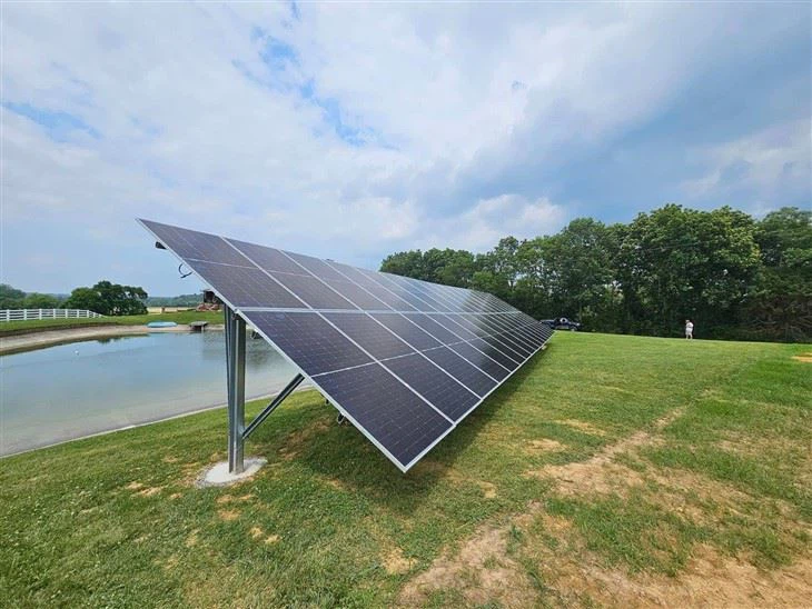 Fixed Tilt Solar Ground Mounting System With Concrete Base price