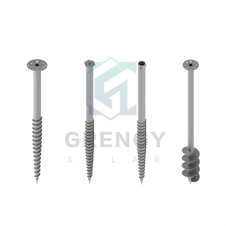 Galvanized Solar Ground Screw Foundation For PV Mounting System