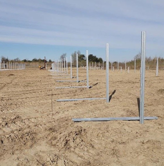 Galvanized Steel Solar Ground Panel Structure