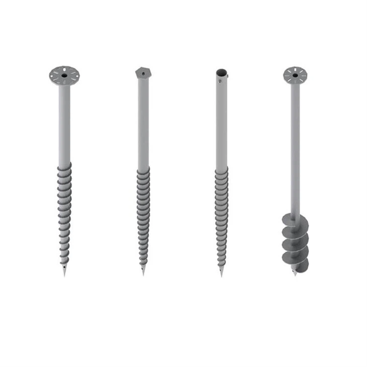 Galvanized Steel Solar Ground Screw Piles