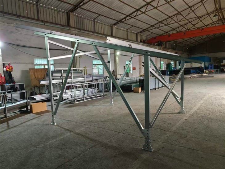 Ground Solar Racking HDG Steel factory