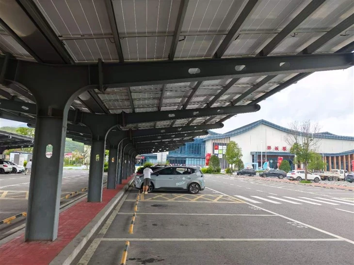 HDG Steel Solar Carport Structure factory