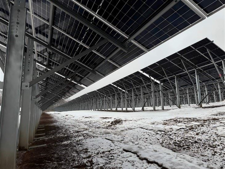 Heavy-Duty Rammed C&U Steel Piles For Solar Farm Foundations factory