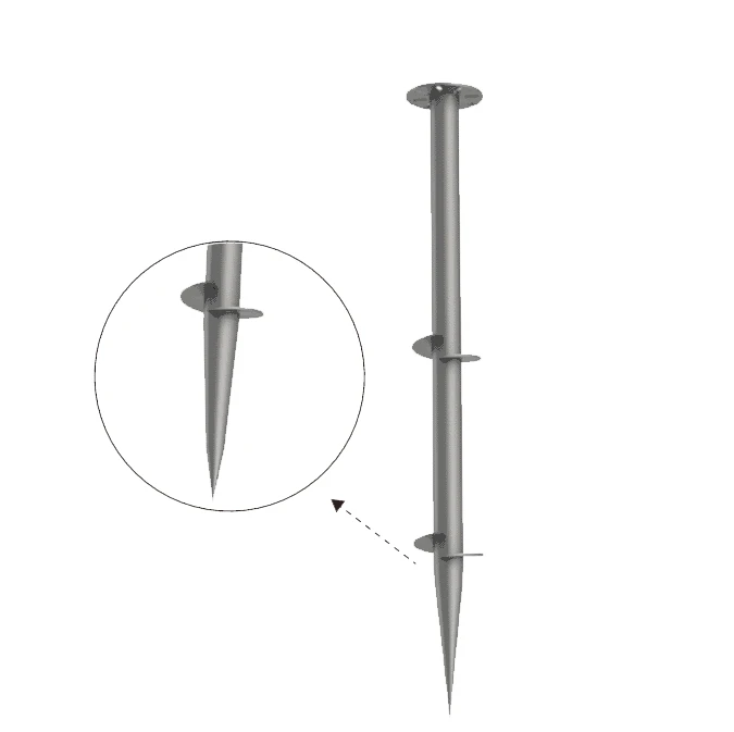 Heavy Duty Solar Screw Piles