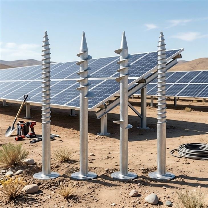 Helical Anchor For Solar Mounting