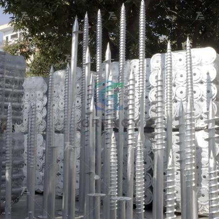 Helical Screw Piles For Solar Panels