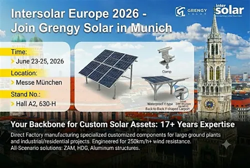 Join Grengy Solar At Intersolar Europe 2026: Showcasing Advanced All-Scenario...