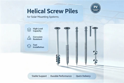 Grengy Photovoltaic Launches Advanced Helical Screw Pile Solutions For High-E...