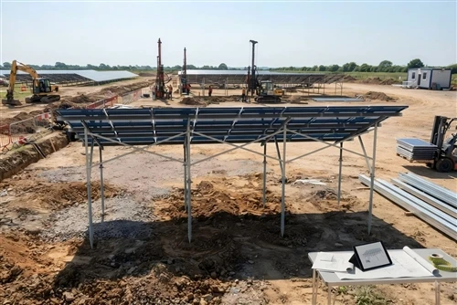 Ground Aluminum Solar Mounting Structure