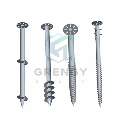 HDG Steel Earth Anchors Ground Screw Piles For Solar System