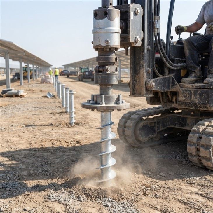 PV Ground Mounting Screw Anchor