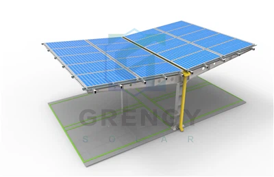 Commercial HDG Solar Carport Structures - Low Maintenance, Long Life