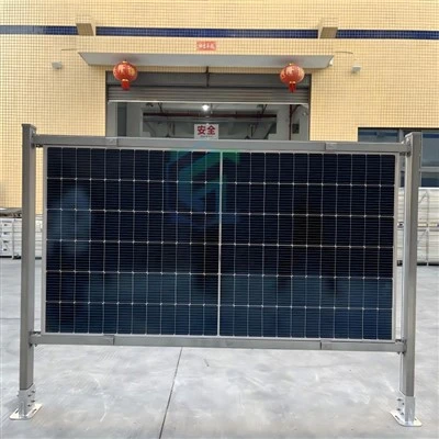 Concrete Base Vertical Solar Mounting