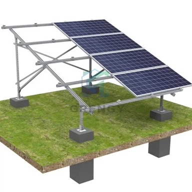 Concrete Based Ground Aluminum PV Mounting Bracket