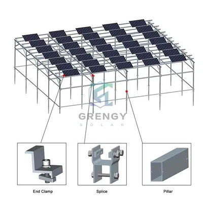 Flexible Tilt Agri Solar Array For Farm