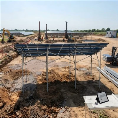 Ground Aluminum Solar Mounting Structure