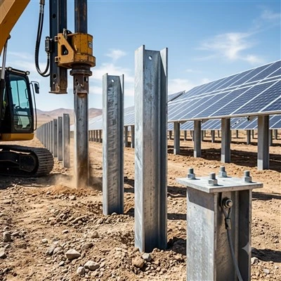 High Strength Solar Ramming Piles
