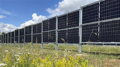 Vertical Bifacial Solar Panels Mounting