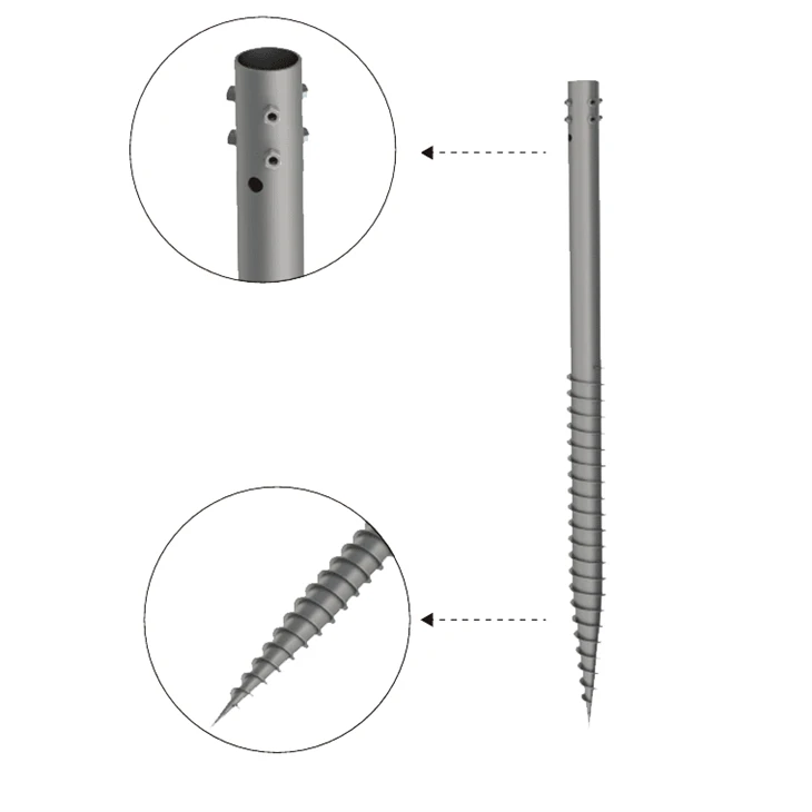 Solar Foundation Ground Screw Piles