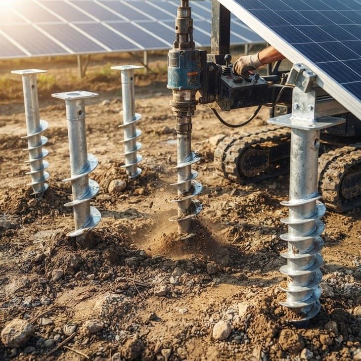 Solar Ground Mount Foundation Pile