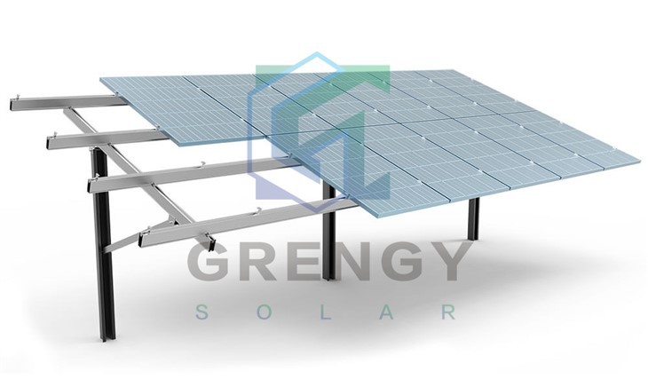 Solar Ground Ramming Pile Mounting System