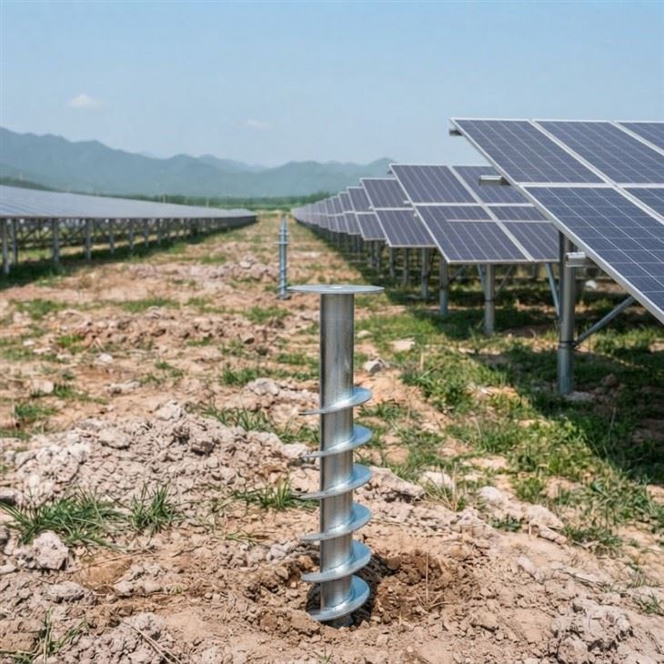 Solar Panel Ground Screw Anchor